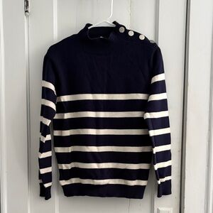 Kirundo Navy and White Striped Sweater Size Small